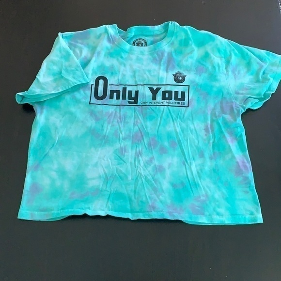 ‘Only you can prevent wildfires’ tie dye tee - Picture 1 of 4